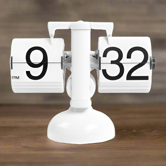 COMPLETE White flip clock