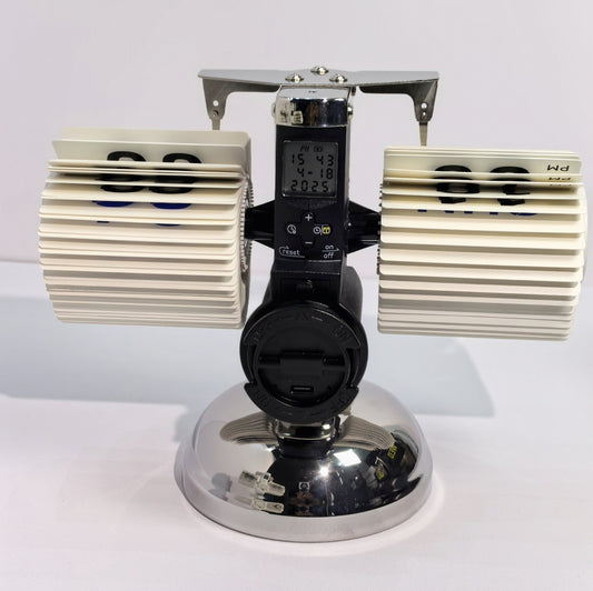 Complete Steel Flip Clock  •  Luxury Vintage Flip Desk Clock