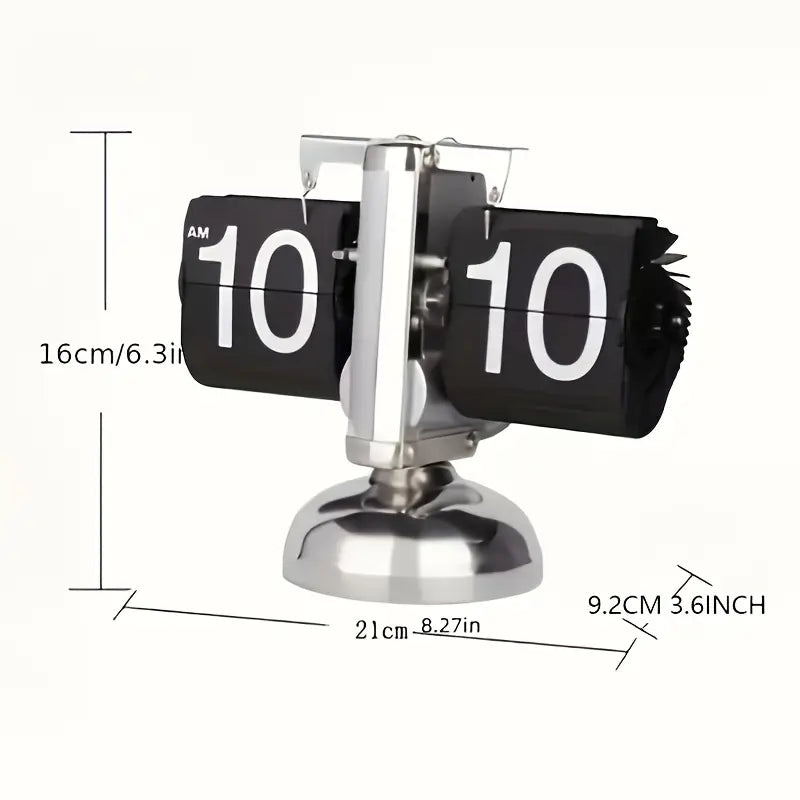 Complete Steel Flip Clock • Retro Style, Timeless Elegance