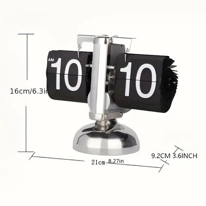 Complete Steel Flip Clock • Retro Style, Timeless Elegance