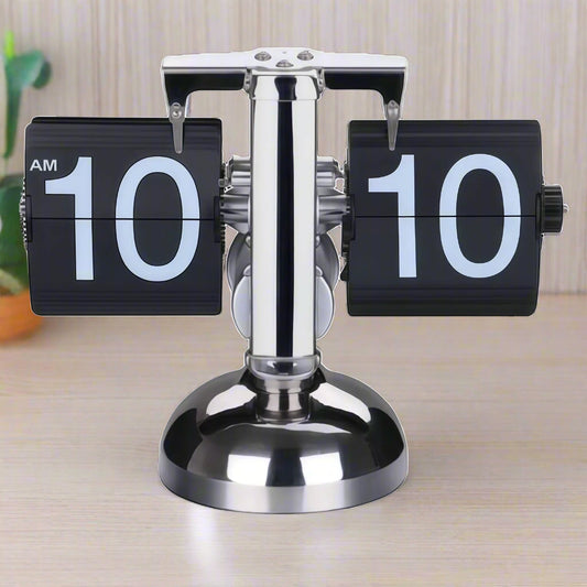steel flip clock 