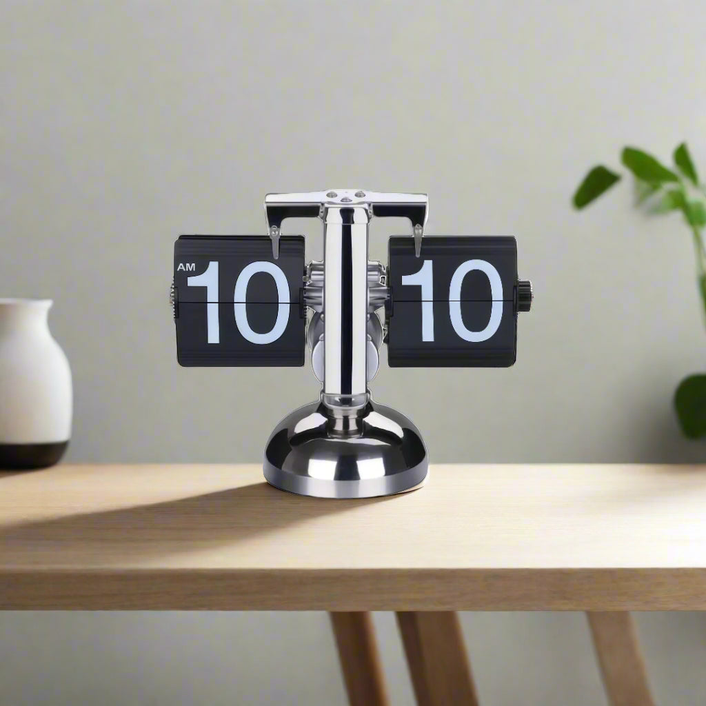 steel flip clock 1